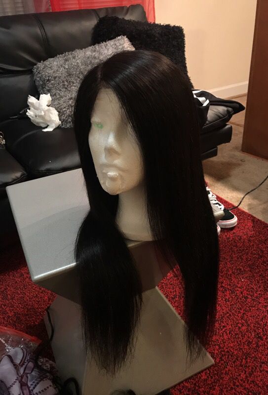 Brazilian Straight 20’22’18 front lace wig.