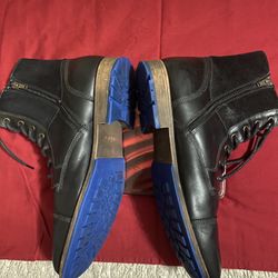 ALDO Ankle Leather & Suede Boots Shoes  Size 14  Black 