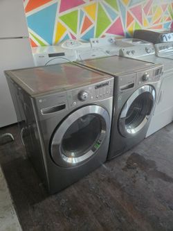 LG heavy-duty washer and large capacity dryer