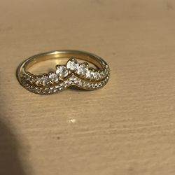 Princess Ring, Size 6.5, Gold