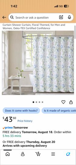 Cottage classic shower curtain 72” x 72”