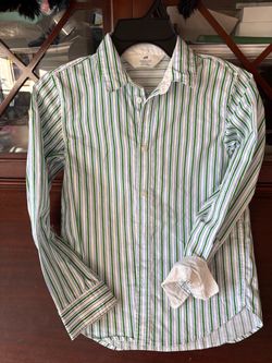 H&M Striped Button-Up Long Sleeve Shirt