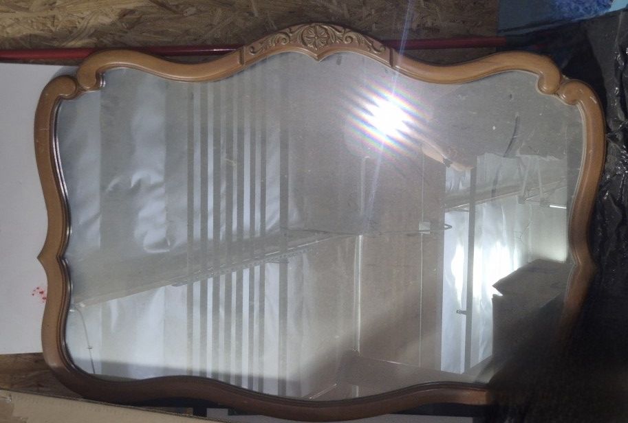 Antique Maple Mirror