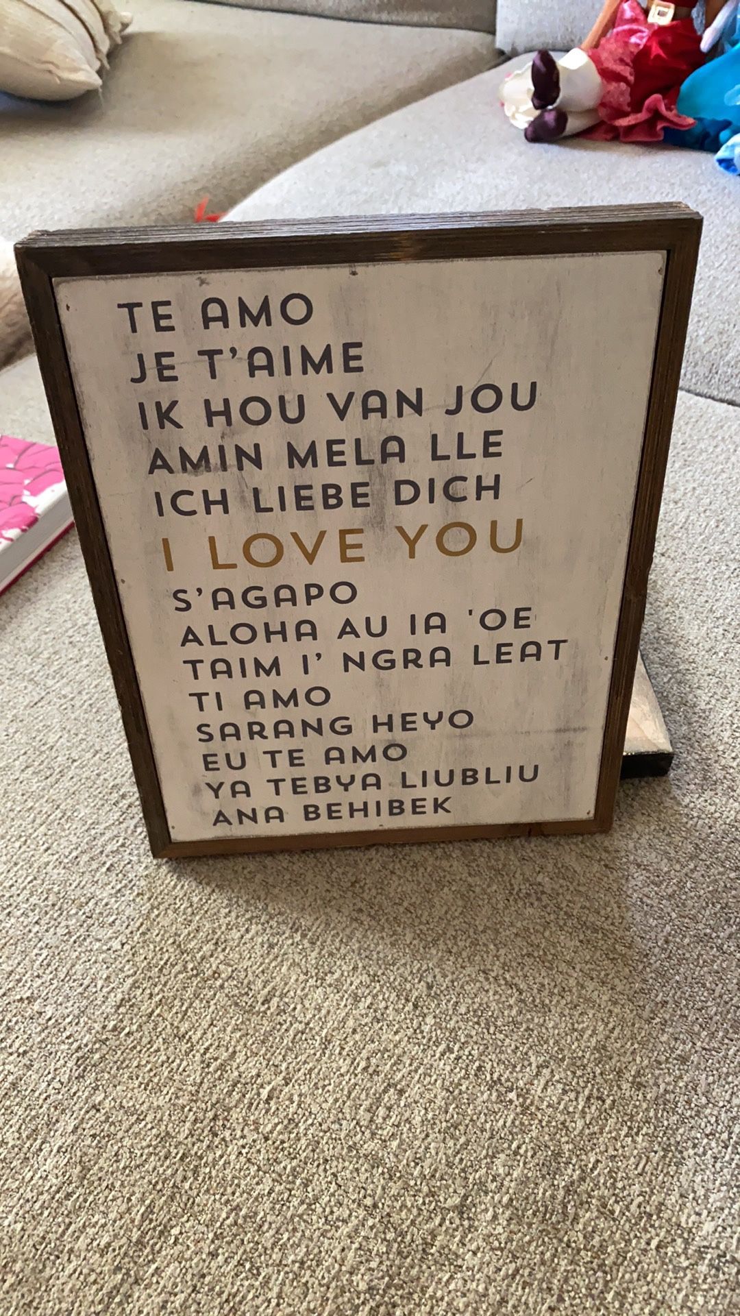 I love you wall decoration sign farmhouse