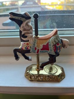 Carousel Horse Figurine on Gold Base LE