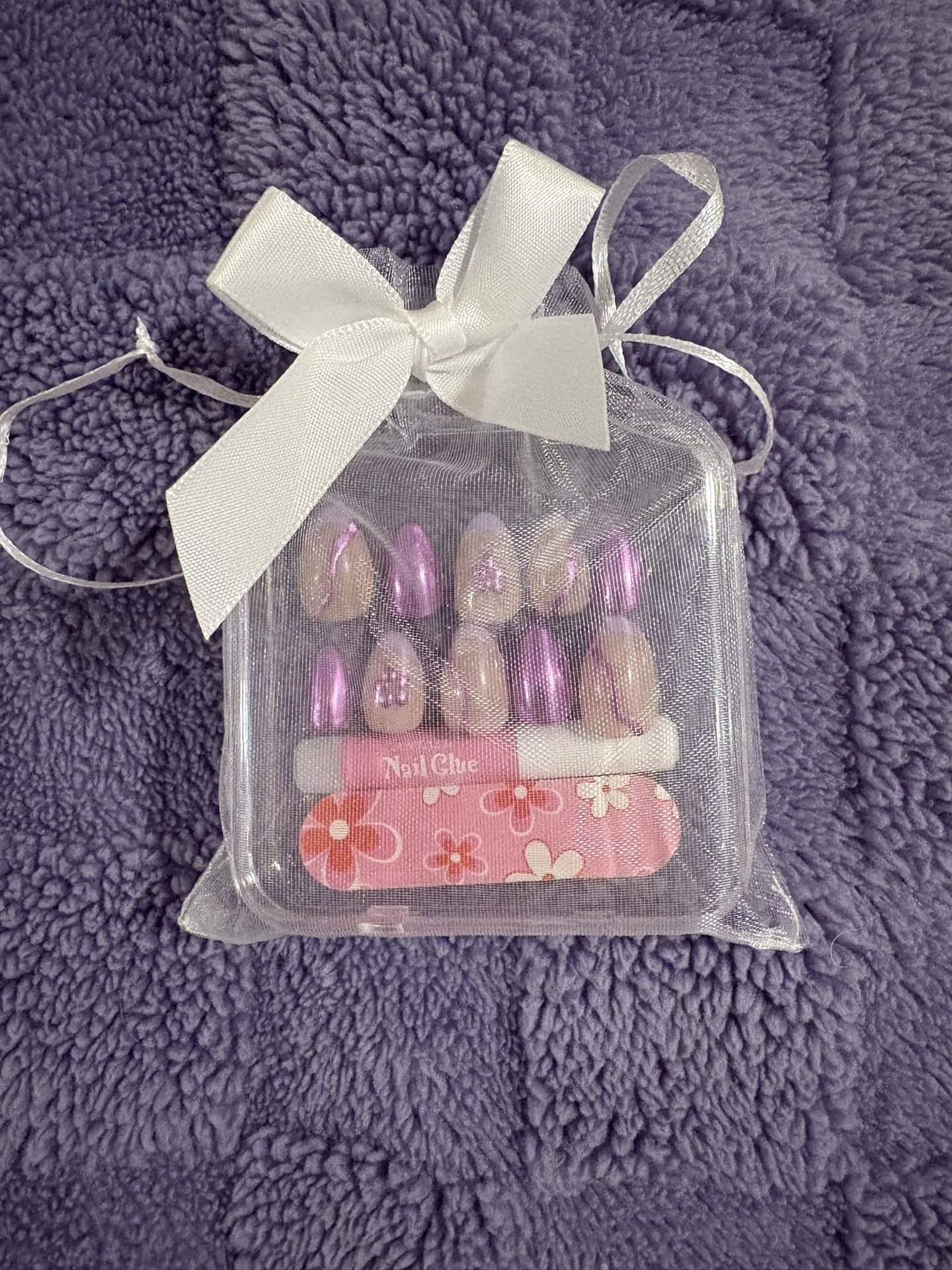 purple Chrome Reusable Press On Nails