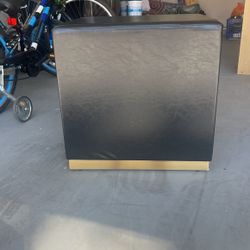 Black And Gold Seat Chair Stool