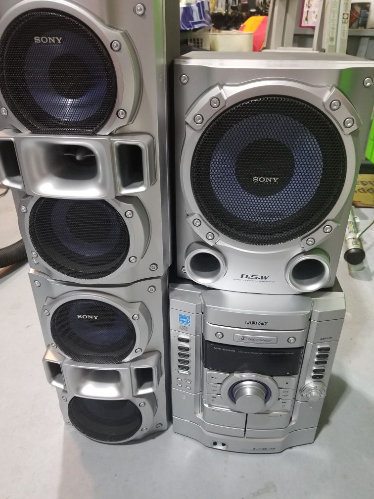 Sony Stereo System with Subwoofer