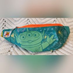 Disney Toy Story Land Green Alien Fanny Pack Kids RARE Forky Waist Bag Buckles 