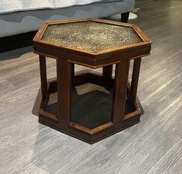 Mid 20th Century John Keal for Brown Saltman Hexagonal Side Table