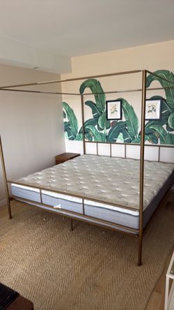 FREE: King size bed frame and mattress: bedframe and mattress (Beverly Hills)