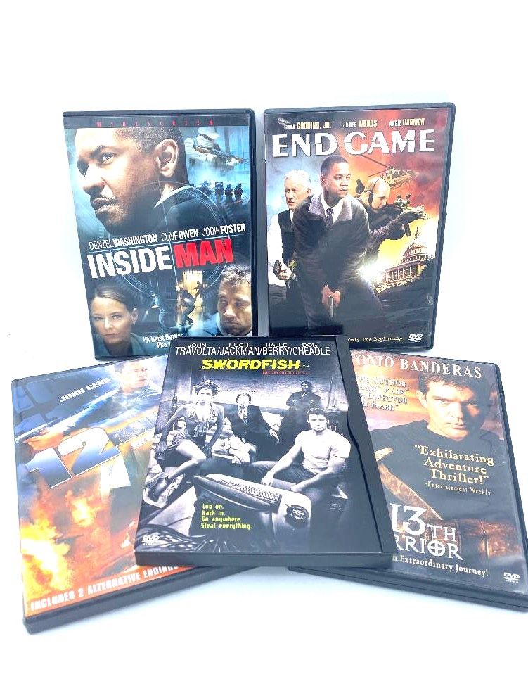 Action Movie DVDs Bundle LOT 5 Movies with Original Case