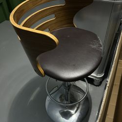 Adjustable Bar Stool With Wearing On Seat! 
