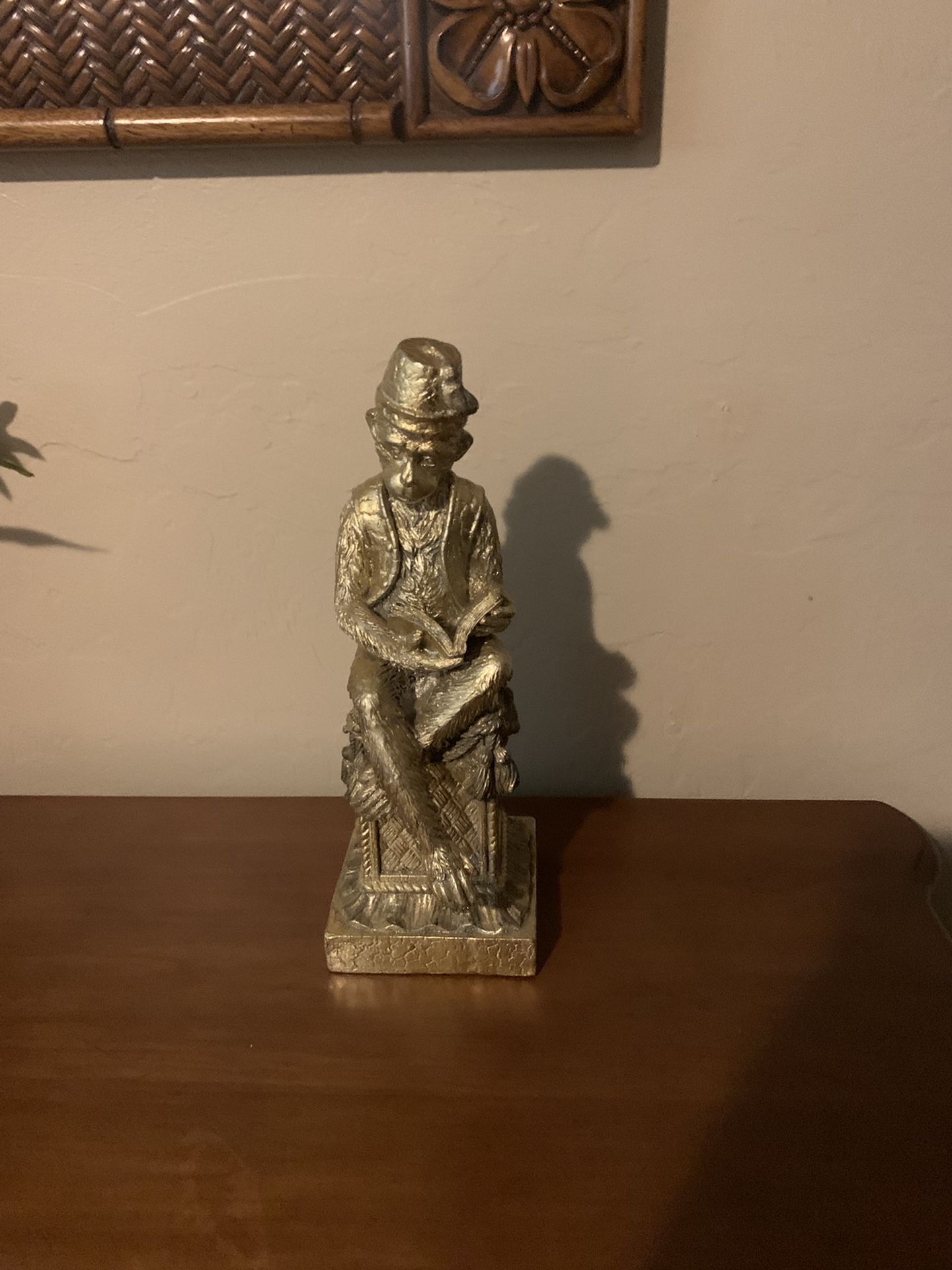 Gold Color Monkey Decor