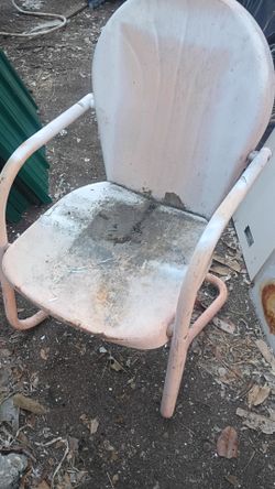 Vintage Metal Outdoor Patio Chair