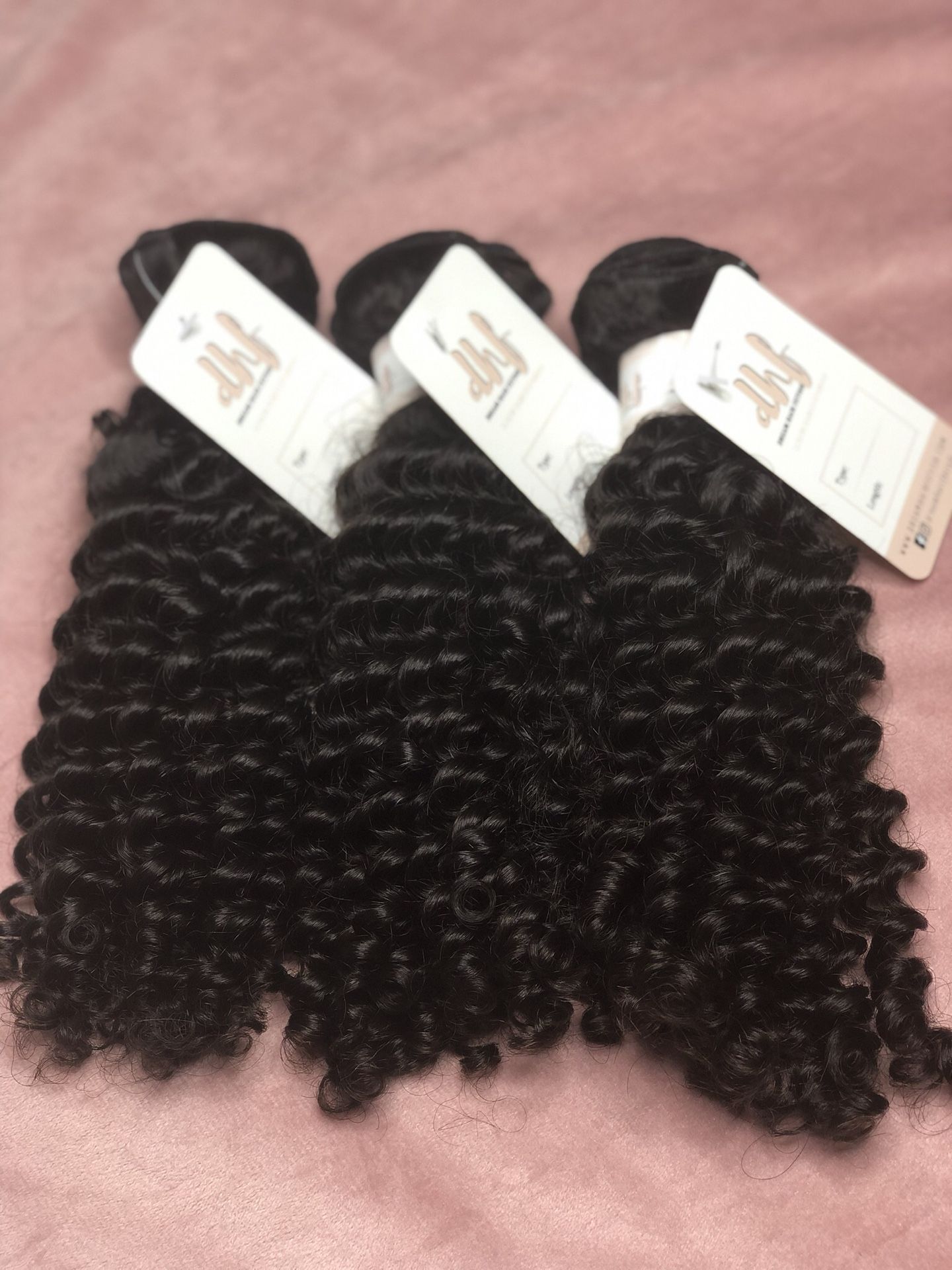 Virgin human hair extension bundles and closure