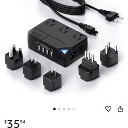 250 Watt travel voltage converter 