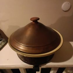 Pfaltzgraff Vintage Village USA Copper Casserole Serving Dish 