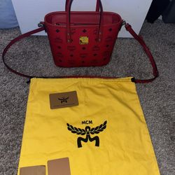 Red Mini Mcm Purse 