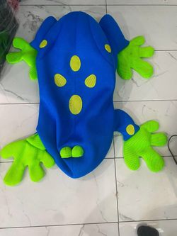 Big Joe Pool Mesh Frog Toy Floating Blue Orange Quick Dry x Large Float Floaty