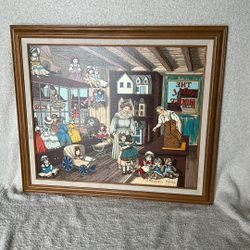 H Hargrove painting The Doll House. Limited Edition