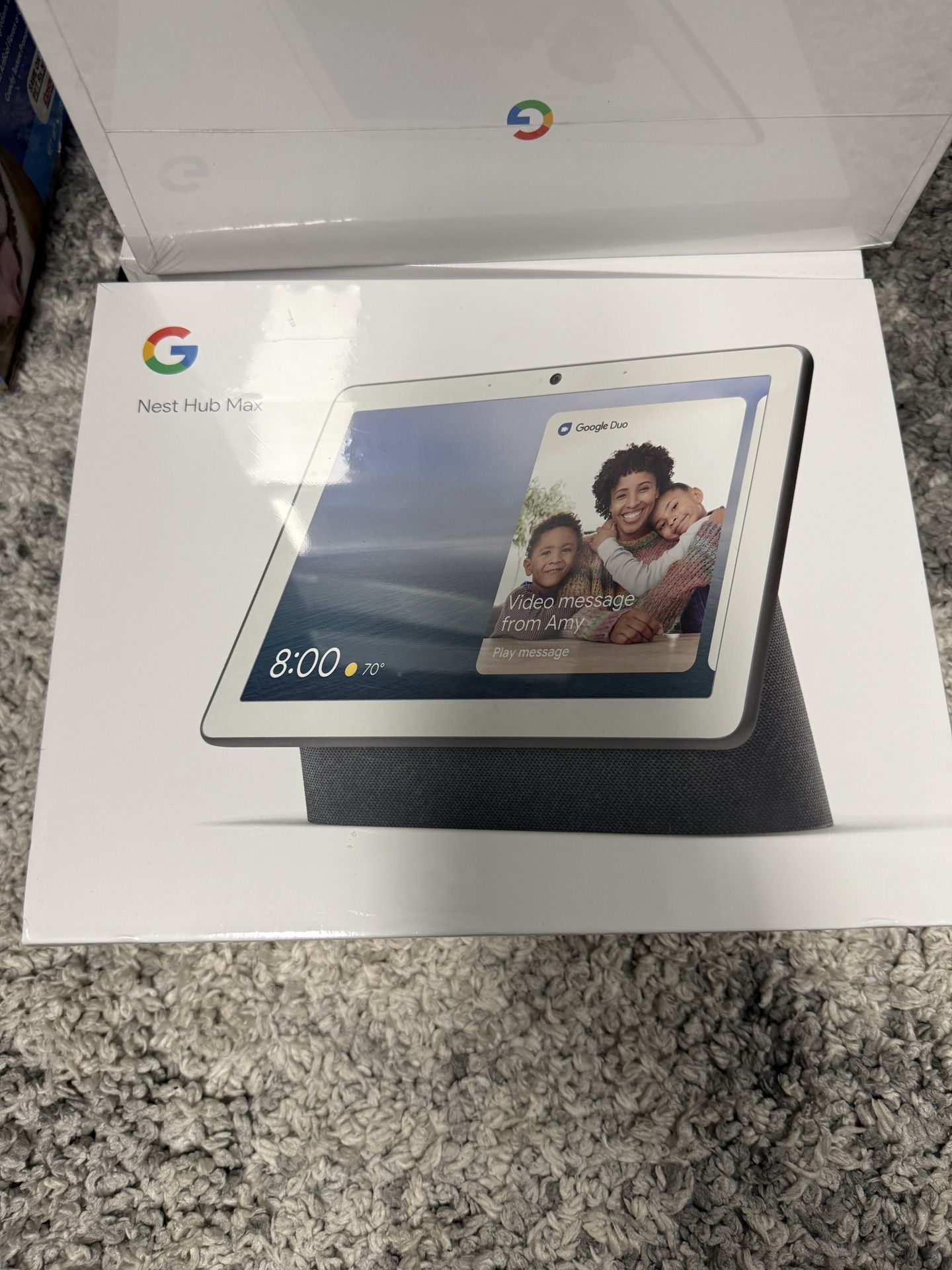Google Nest Hub Max - Charcoal: 10" Smart Display with Voice Control & Bluetooth