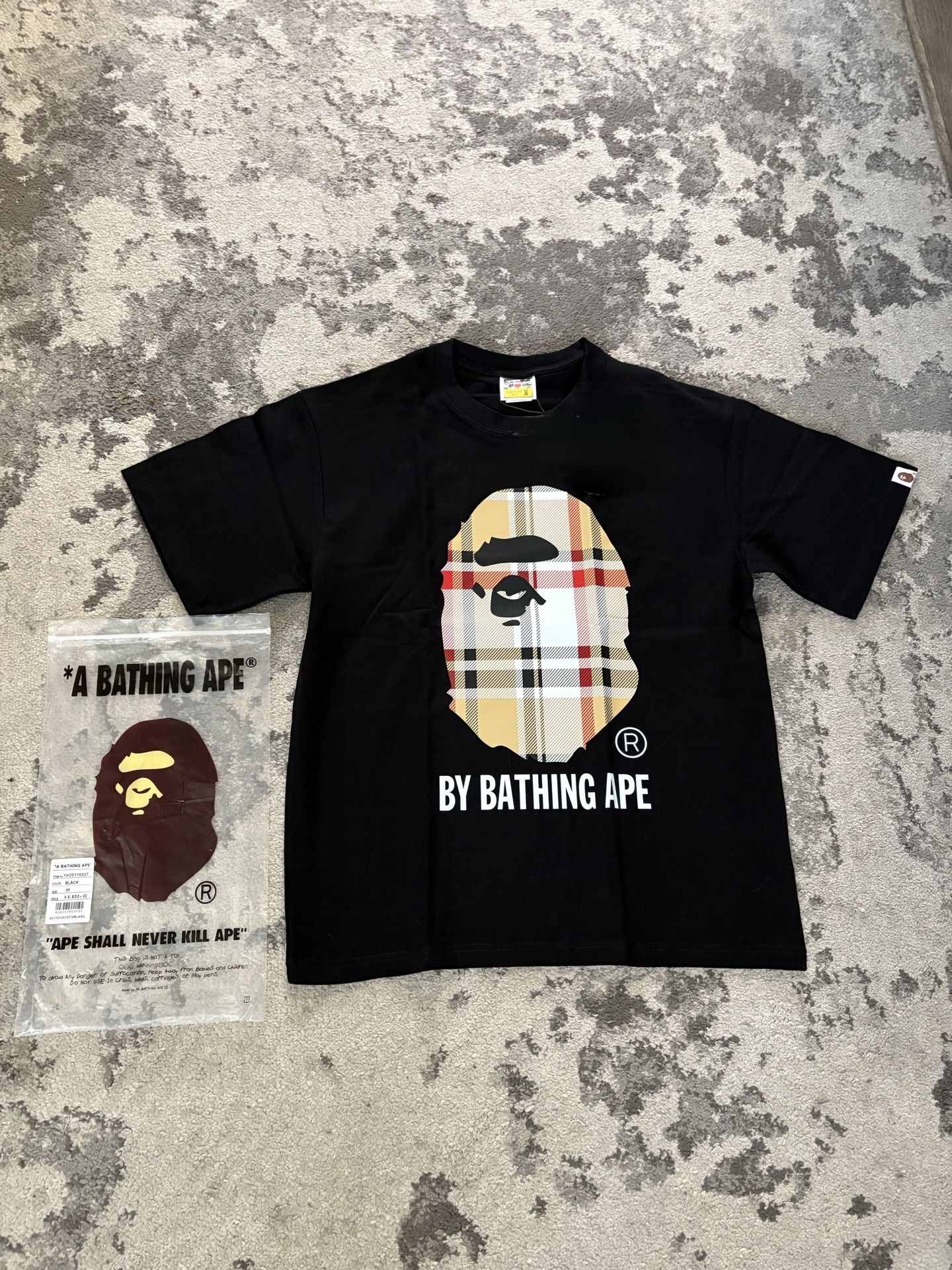 Black BAPE x Burberry Tee