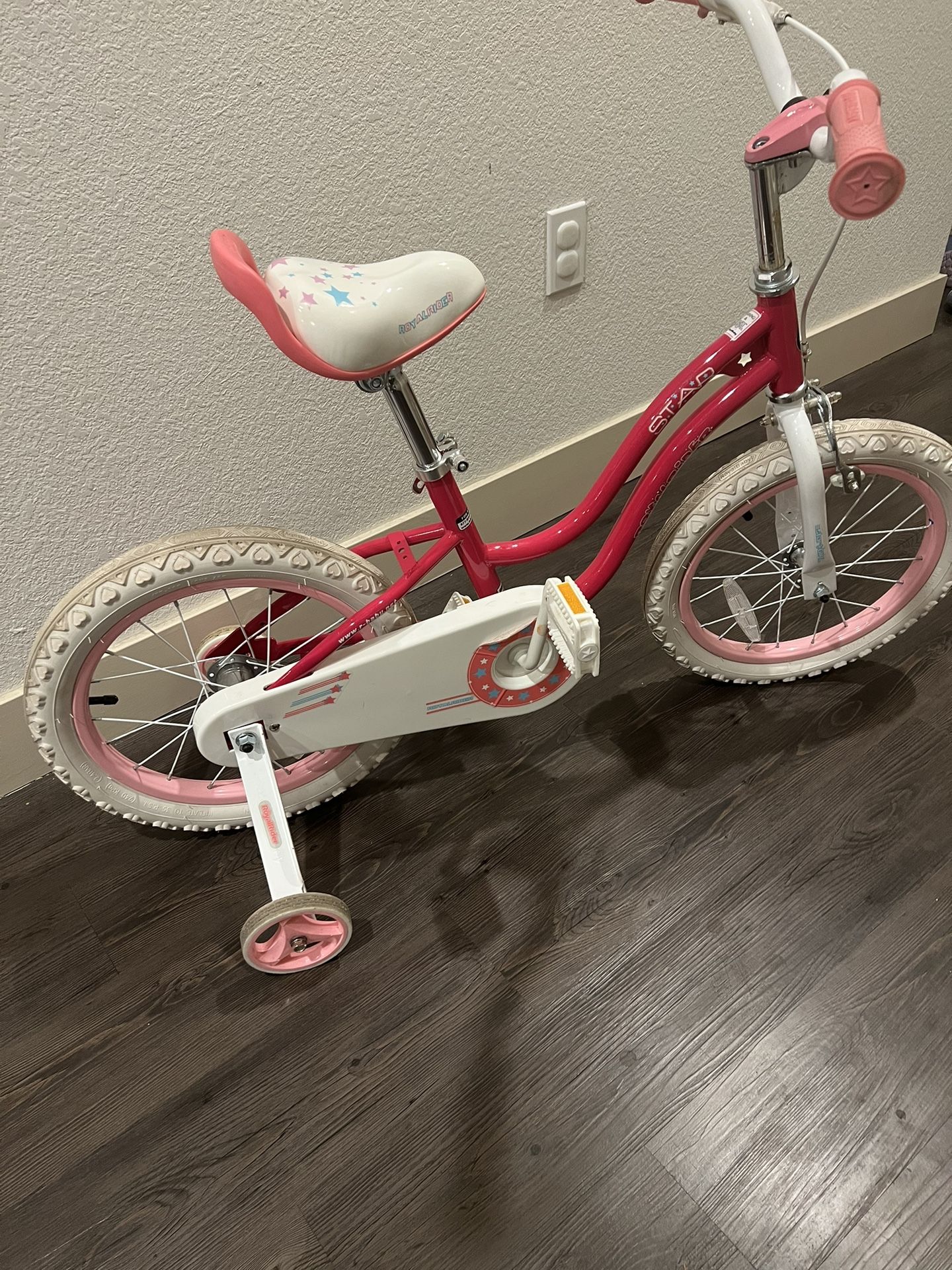 16” Royal Baby Girls Bike W/ Training Wheels