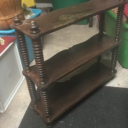 Antique shelving unit hang up wall unit