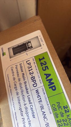 Leviton 125 Amp 30-Space, 30-Circuit Indoor Load Center with Main Circuit Breaker LP312-BPD