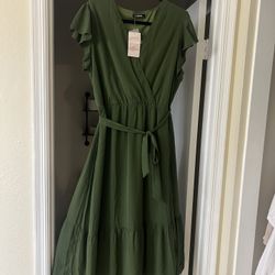 New With Tags Green XL Ankle Length Dress