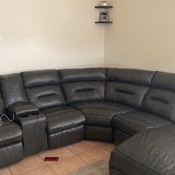 Sectional Grey Perfect Nothing Wrong With It. 800 Pick Up.