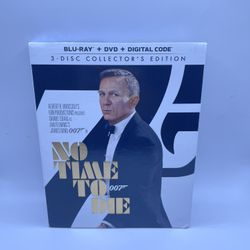 No Time to Die Blu-ray DVD Digital Code 3 Disc Collectors Edition 007 James Bond