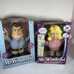 Vintage Mr. & Ms. Wonderful Talking Interactive Dolls Set Of 2