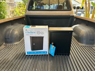 NEW Architectural Mailboxes Chelsea Black, Steel, Locking, Wall Mount Mailbox