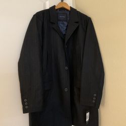 Tommy Hilfiger Gray Peacoat - Size XL with Tag.