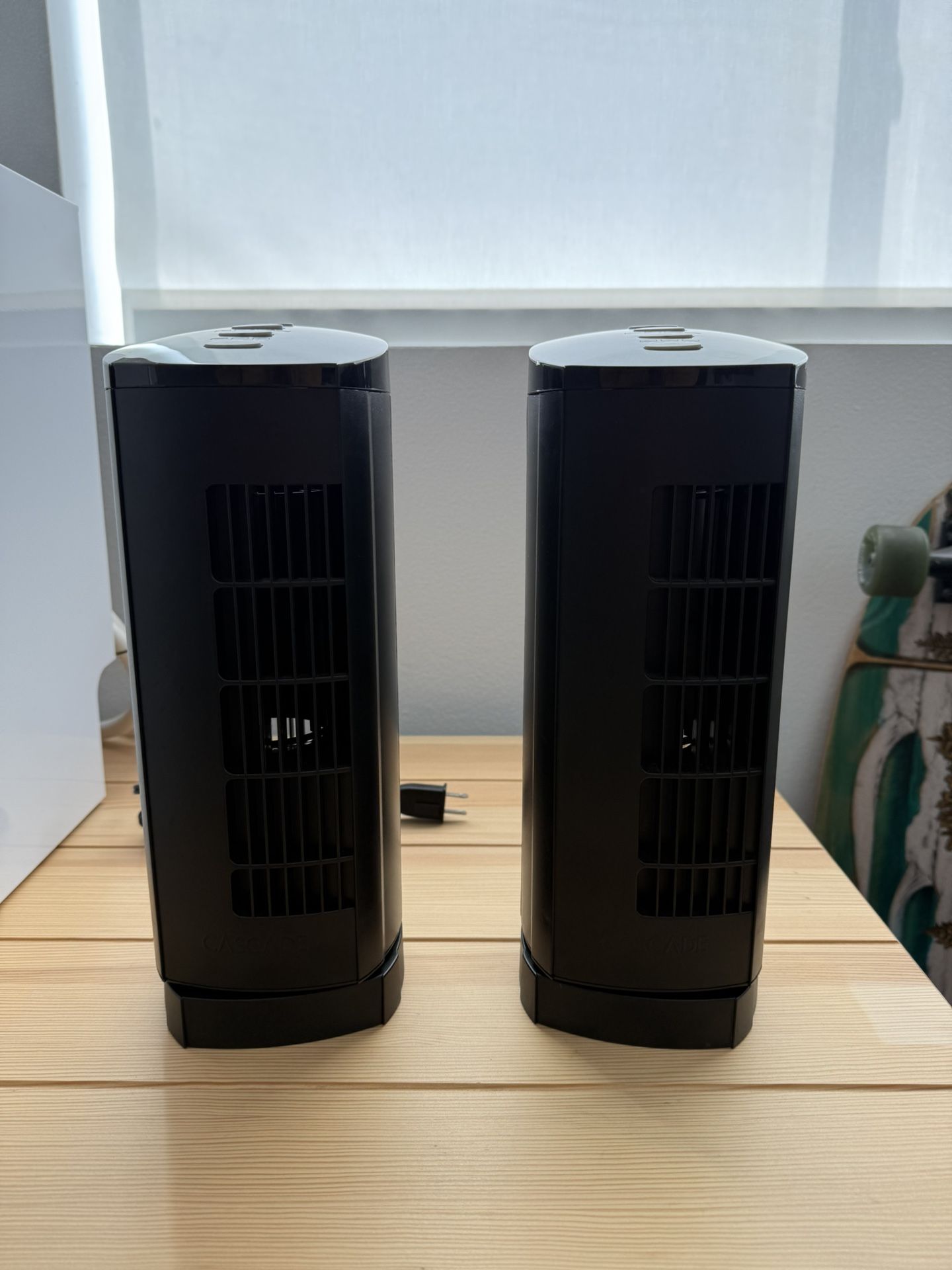 2 Cascade Portable Tower Fans – $30 for 1 / $50 for both