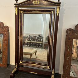 Large Antique French Empire Style Mirror 