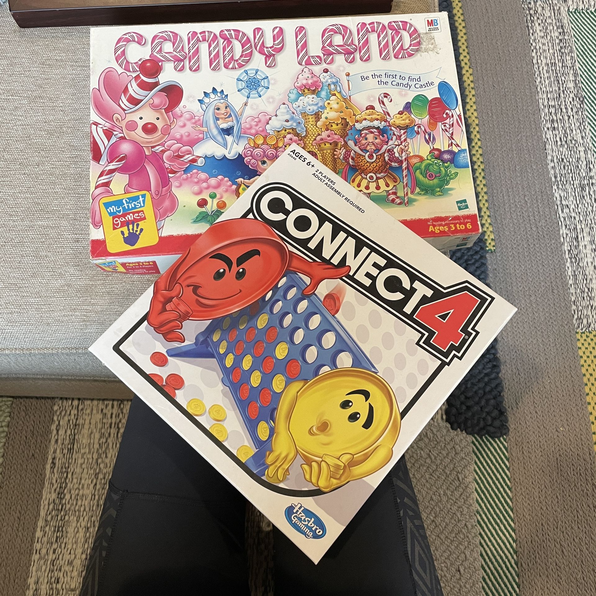 2 Board Games - Connect 4 and Candy Land