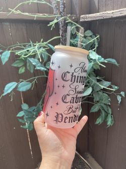 16oz Always Chingona Glass Cup, Latina Beer Can Glass, 🌹 