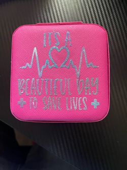 Small pink jewelry box