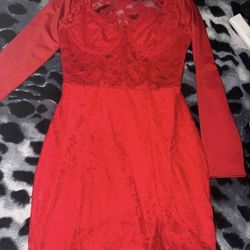 Red Lace Dress