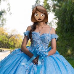 Quinceañera Dress Bahama Blue 