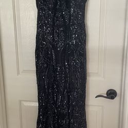 Full Length Sequined Gown by Galina Signature for Wedding, Proms, Formal Events