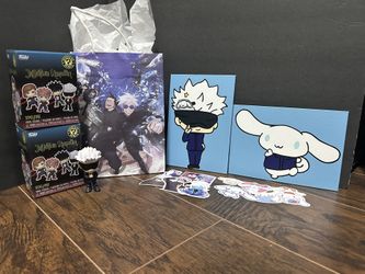 Cinnamoroll/Gojo Funko Mini/Art Gift Bundle Valentine’s Day Jujitsu Kaisen