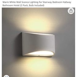 Plaster Wall Light Sconce