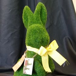 Green Moss 13" Easter Bunny Figurine