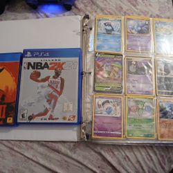 2 Ps4 Games And A Whole Binder Full Of Pokémon Cards Very Good Ones Too! Shoot Me An Offer For All 