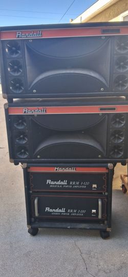 Vintage  Randall  speakers and amps