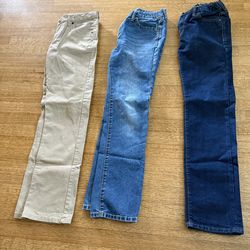 (3) Boys skinny jeans size 14